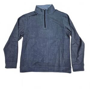 NEW F/X FUSION men's long sleeve 1/4 zip top in navy